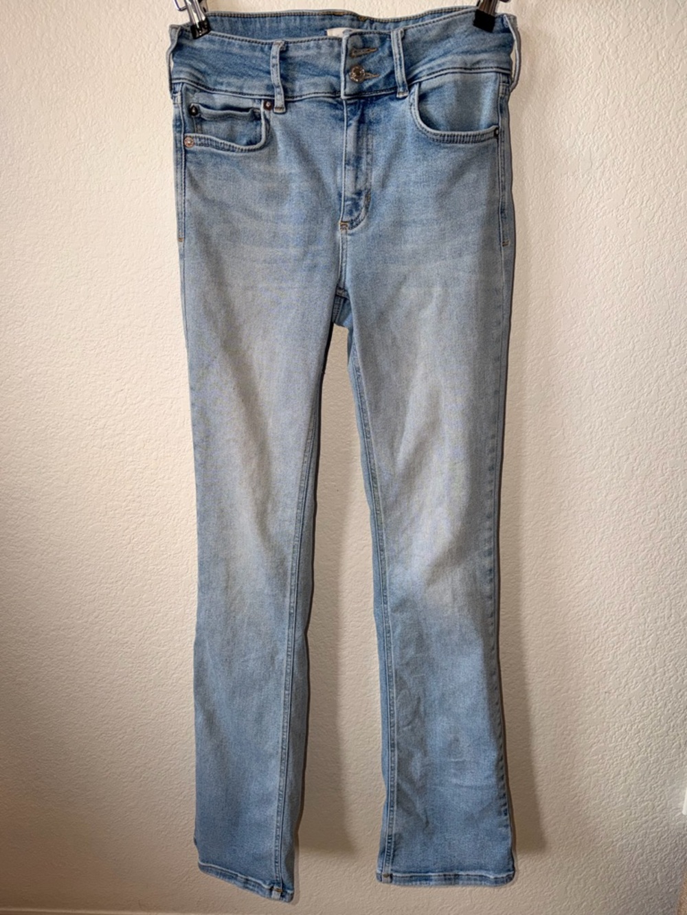 We The Free Light Wash Blue Flare Jeans